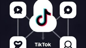 Схематичная иллюстрация процесса конвертации трафика из TikTok в депозиты iGaming от агентства Маркет Аккаунты ВКРУ