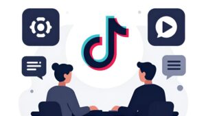 Символическая иллюстрация процесса выбора надежных агентских аккаунтов TikTok для продвижения iGaming от Маркет Аккаунты ВКРУ
